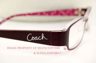 Brand New Coach Eyeglasses Frames 625 Avery Burgundy 50