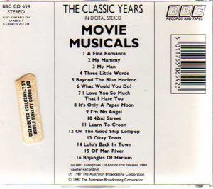 The Classic Years Movie Musicals Vol 7 Mobile Fidelity BBC Silver Disc