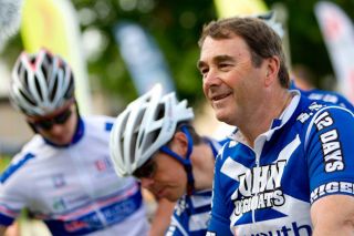 Nigel Mansell got to the start line after an epic journey cycling from