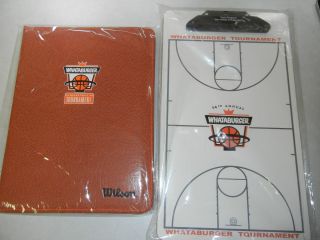 Leather Portfolio / Coaching Folder/ Wilson Basketball