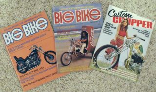  Custom Chopper Big Bike Motorcycle Magazines Minty Coca Cola