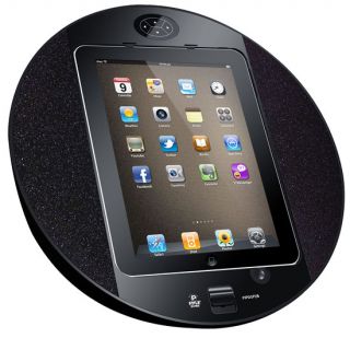 New Pyle iPad iPod Dock 2 0 CH Amplifier Built in FM Radio Alarm Clock