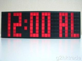 Modern Style Alarm Clock Digital Electric Red LED Clock
