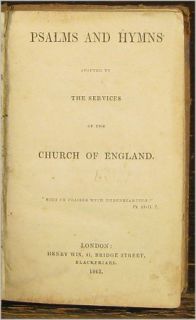 Psalms Hymns of Church of England 1842