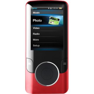 Coby MP707 4GB Slim Video  Player MP7074GB Red New