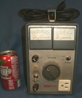 Vintage Eico 1078 Tube Radio Variable AC Power Supply Works Audio Ham