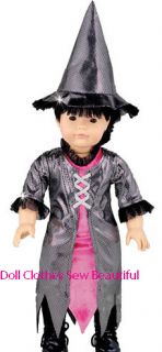 Doll Clothes Fits American Girl Witch Costume Wowee