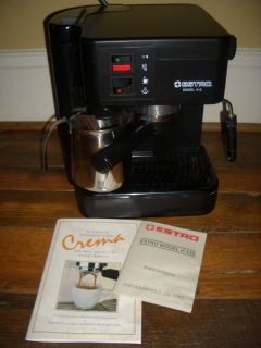  410 Coffee Espresso Machine Maker Italy with Manual Frother Cup