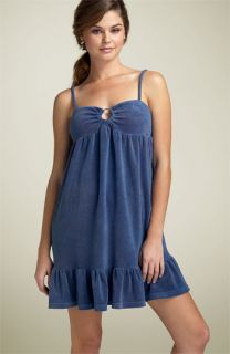 Juicy Couture Smocked Terry Dress with Ring Detail