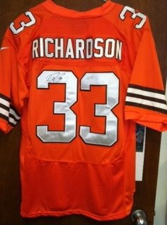  Footballtrent Richardson Autographed Cleveland Browns Jersey