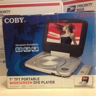 Coby V Zon 7 Portable Widescreen DVD  CD Photo Player Complete Air