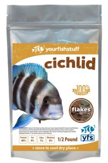 Bulk Your Fish Cichlid Flakes Aquarium Food 5lbs