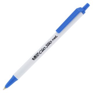 BIC Clic Stic Ballpoint Pens Retractable Medium Point Blue Ink Dozen