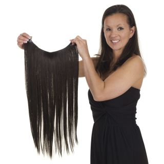 Click & Flick Straight Hair Extensions  Easy Fit One Piece Hair Weft