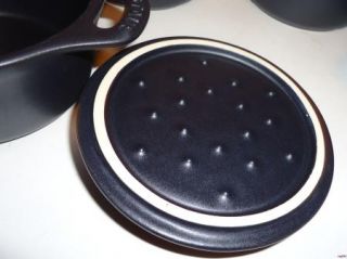 Staub Mini La Cocotte Ceramic Bakeware Cookware Pots Casserole Lids