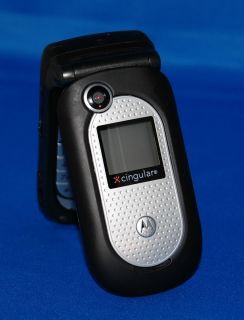 New Motorola V365   Black AT&T / CINGULAR Rugged Camera Phone