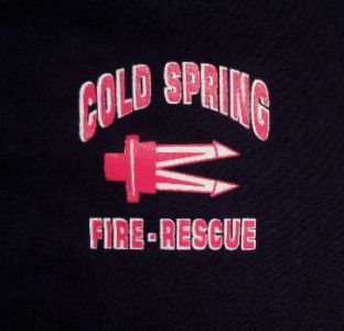 Cold Spring NY Fire Rescue Department T Shirt L Blue Tee Shirt Jaws of