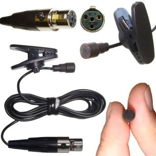 Clip on Lapel Microphone Fits JTS Wireless Transmitter