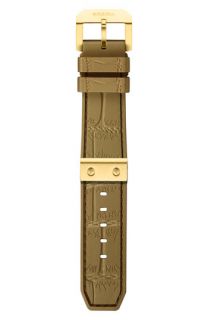 Brera 22mm Croc Embossed Silicone Watch Strap