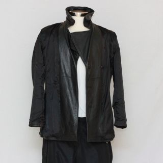 COLEBROOK womens leather coat jacket, belt, 6 buttons(3 each side), 2