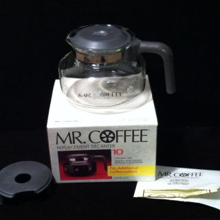 Mr Coffee 10 Cup Replacement Glass Pot Decanter New in Box Model D7A 2