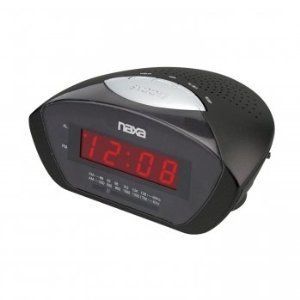 Naxa NRC 160 Digital Alarm Clock with Am FM Radio Snooze