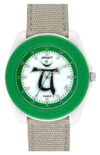 SPROUT™ Watches Chakra Diamond Organic Strap Watch, 44mm