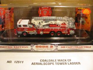 Code 3 1/64 Coaldale, PA Fire Department Mack CF Aerialscope