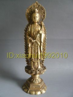 Exquisite Collectible Brass The Kanze Bodhisattva Statue