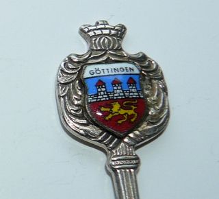 Gottingen Germany crest with castles souvenir collector spoon