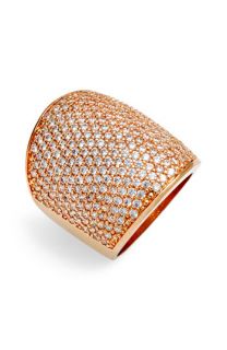 Ariella Collection Large Inlay Pavé Ring