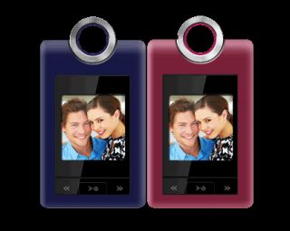 Coby Digital Photo Frame LCD Viewer Keychain Red Pink