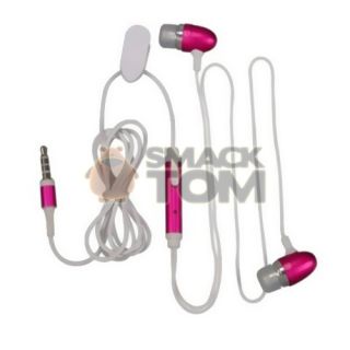 Pink in Ear Earphone Headphone 3 5mm Handsfree with Mic for iPhone 4