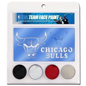 Chicago Bulls NBA Face Paint with Stencils