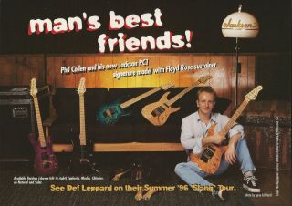 1996 Jackson Def Leppard Phil Collen PC1 Signature Model Guitar Promo
