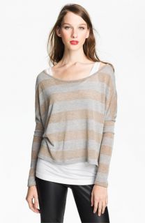 Two by Vince Camuto Metallic Stripe Sweater
