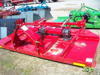 10FT 3PT HITCH NEW BRUSH HOG TWO TAIL WHEELS SLIP CLUTCH PTO RED OR