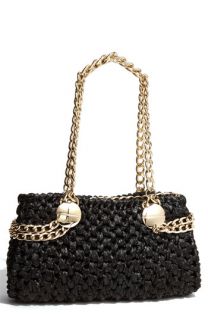 Milly Crochet Raffia Shoulder Bag