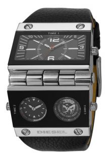 DIESEL® Hinge Leather Watch