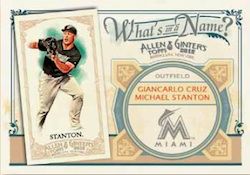 2012 Topps Allen & Ginter Baseball Whats in a Name? Insert Card
