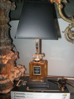  Vintage Chanel Coco Perfume Bottle Lamp