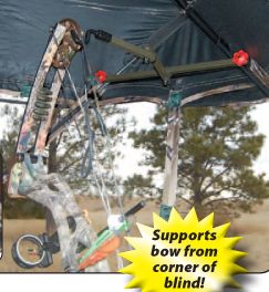 HME Hub Style Ground Blind Folding Bow Hanger Holder Deer Turkey
