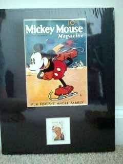 Collectible Mickey Mouse Stamp Featuring Walt Disney