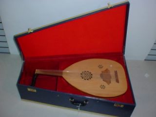 Mid East Oudr Arabic Style Oud 11 Strings 29 Long with Original Case