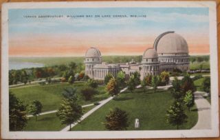 1920 PC Yerkes Observatory Williams Bay Lake Geneva Wi