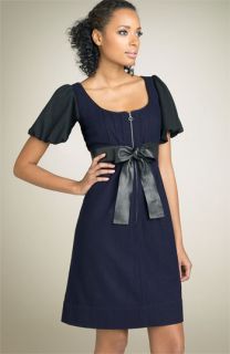 Phoebe Couture Belted Zip Front Dress