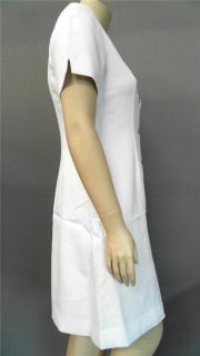 Clinique Skin Care Uniform Lab Coat Blazer Misses Sz 12 White Solid