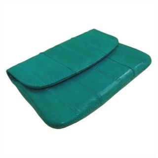 New Genuine Eel Skin Leather Coin Purse Wallet Teal