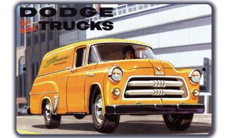 Dodge Trucks Vintage Van Brochure Wall Sign