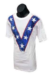  Evel Knievel Classic V T Shirt EKT04